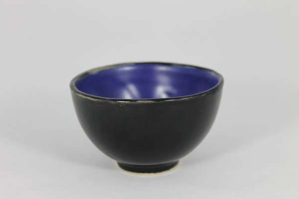 Keramik Teeschale Nele schwarz - blau